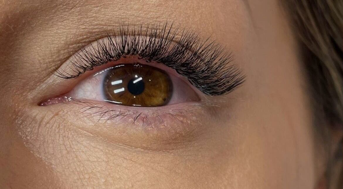 Close-up of expertly applied lashes at Pro Beauty Studio, London, England, GB.