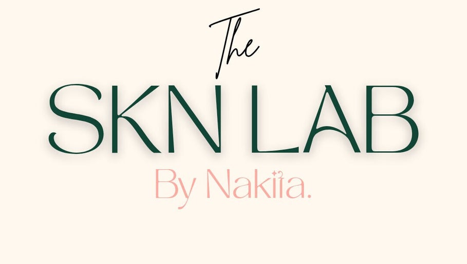 Logo for Faces by Nakita x The Skn Lab, located in Couva, Couva, TT. Elegant green and pink typography.