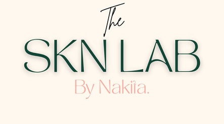 Logo for Faces by Nakita x The Skn Lab, located in Couva, Couva, TT. Elegant green and pink typography.