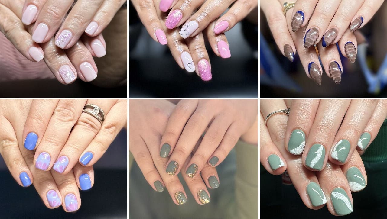 Diverse nail art styles at Selfbeeld Skoonheid, Wellington, Western Cape, ZA enhance beauty and elegance.