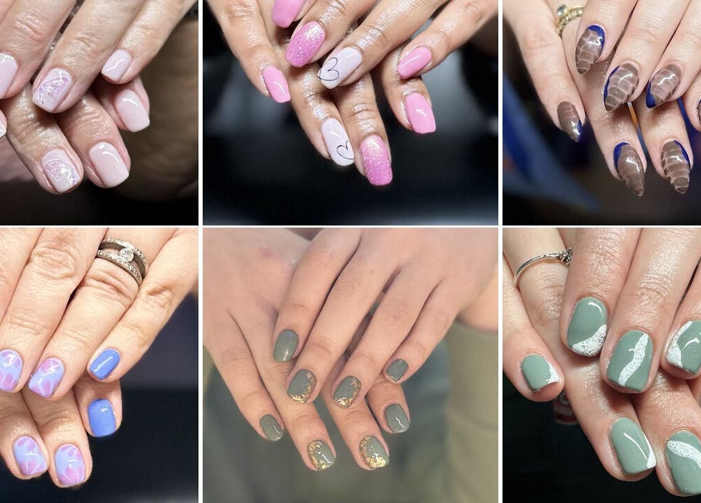 Diverse nail art styles at Selfbeeld Skoonheid, Wellington, Western Cape, ZA enhance beauty and elegance.