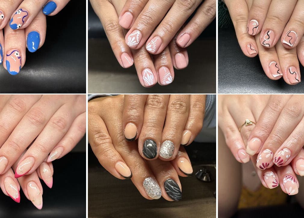 Vibrant nail art designs at Selfbeeld Skoonheid, Wellington, Western Cape, ZA. Showcasing unique and artistic styles.