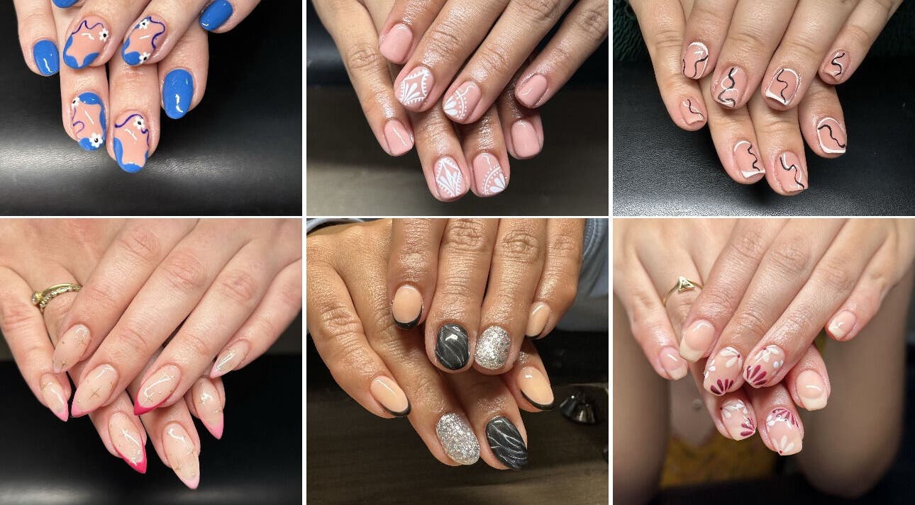 Vibrant nail art designs at Selfbeeld Skoonheid, Wellington, Western Cape, ZA. Showcasing unique and artistic styles.