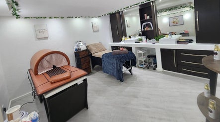 Relaxing treatment room at 50 Shades of Beauty and Slimming, Cape Town, Western Cape, ZA, with cozy decor.