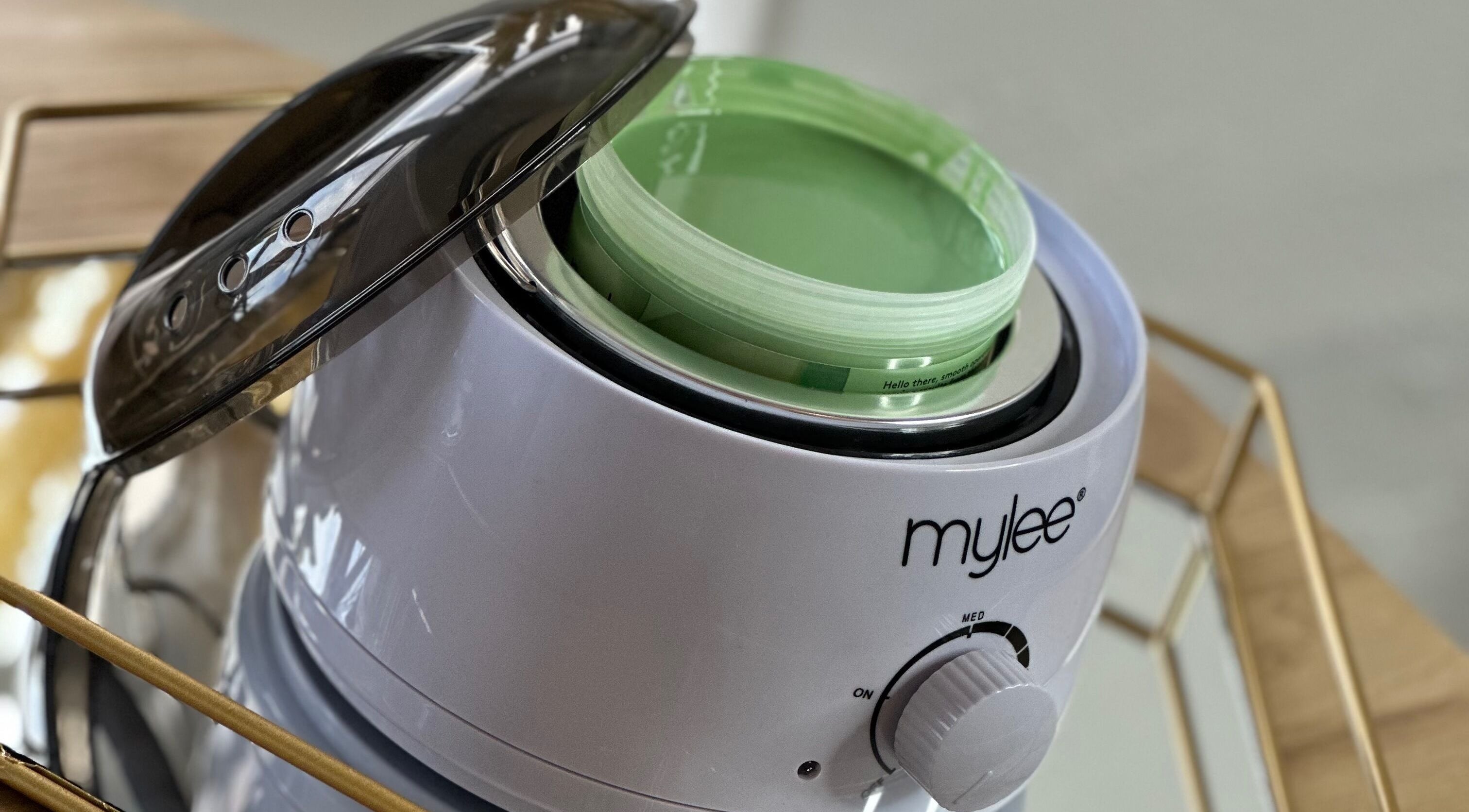 Elegant wax warmer at Glam By Grace in Kings Langley, England, GB enhances your beauty experience.