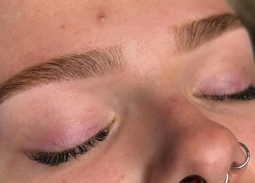 Perfectly shaped eyebrows at Ocean Sinclair Brows, Elgin, Scotland, GB capture fine detail and beauty.