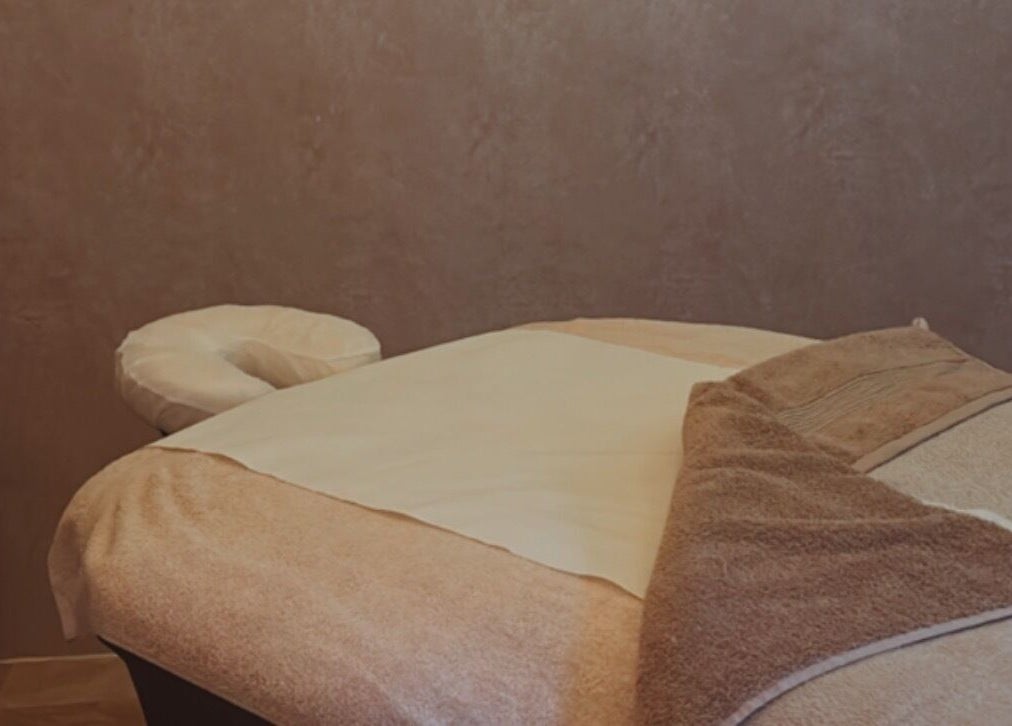 Relaxing massage table at Eunoia holistic beauty in Hull, England, GB for ultimate wellness experience.