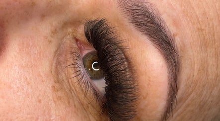 Close-up of lush eyelash extensions at Raw Claws Beauty, Lismore, New South Wales, AU.