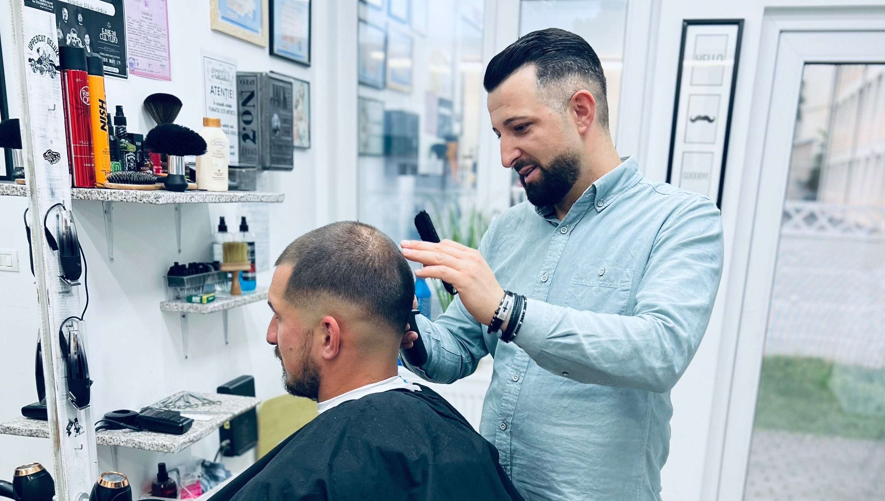 Tuns Precision la HairCut Men by Cătălin Budeanu, Focșani, Județul Vrancea, RO.
