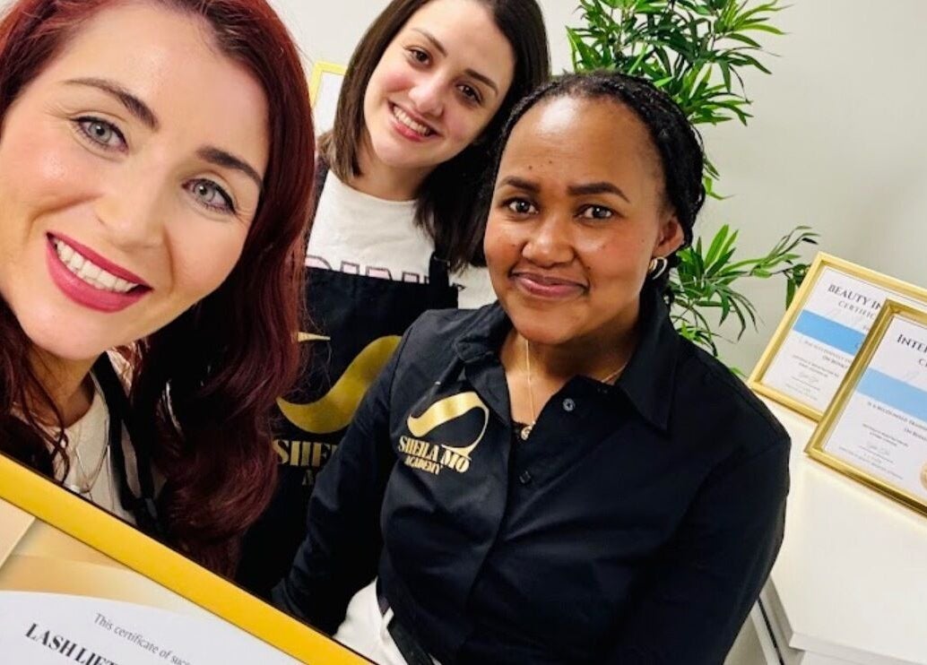 Team smiles with certificates at Sheila Mo Beauty Studio | Academy in Dublin 9, County Dublin, IE.