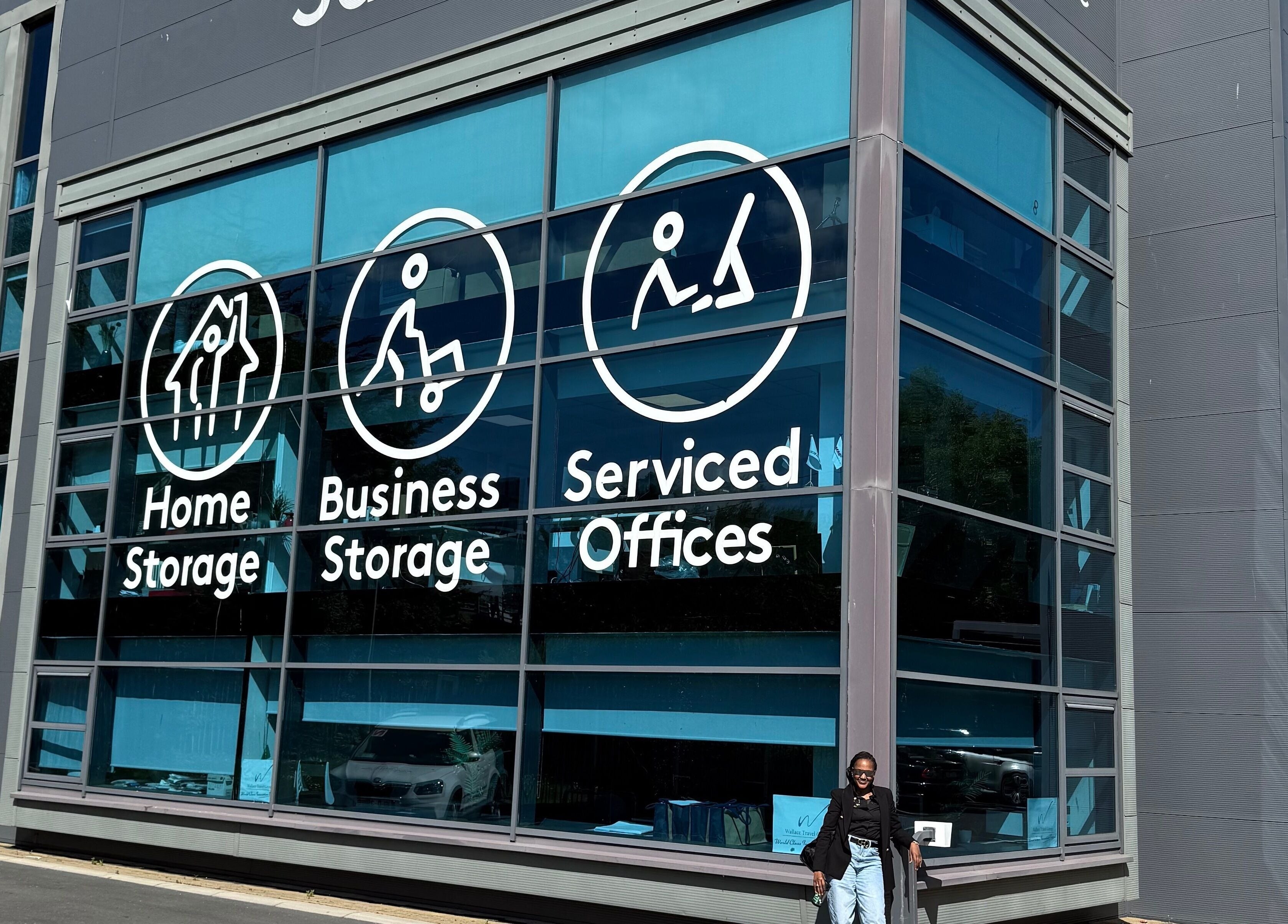 Exterior of Sheila Mo Beauty Studio | Academy, Dublin 9, County Dublin, IE featuring large blue windows.