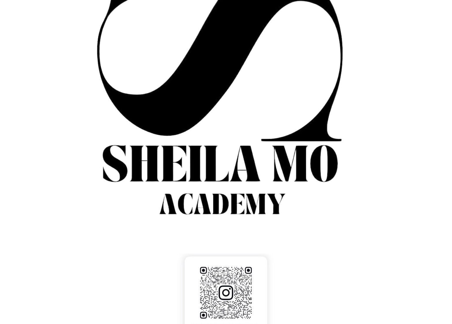 Sheila Mo Beauty Studio | Academy logo with QR code for Instagram in Dublin 9, County Dublin, IE.