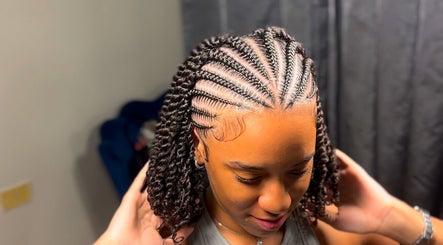 Intricate braided hairstyle at gorgeousstyles__ in Diego Martin, TT.
