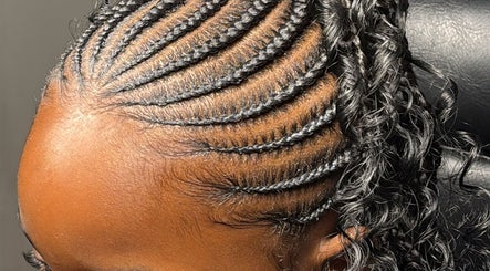 Intricate braid hairstyle at gorgeousstyles__ in Diego Martin, TT, highlighting detailed cornrows and sleek finish.