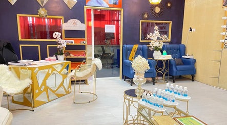 Chic interior of The Beauty Expert Aesthetic and Academy at Cheras, Selangor, MY with stylish seating and decor.
