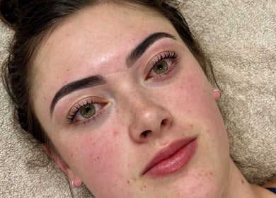 Freshly styled brows at Brows by Britt, Wollongong, New South Wales, AU on display.