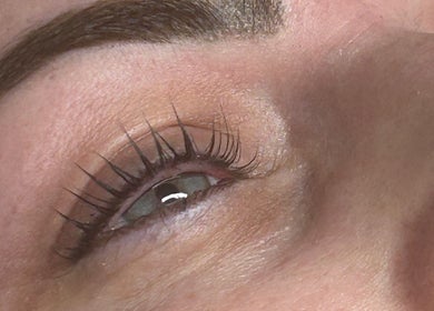 Close-up of a styled eyelash at Bridie’s Beauty, Kessingland, England, GB showcasing eye beauty services.