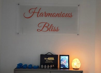 Calm room at Harmonious Bliss Medical Massage & Life Coaching, Nocatee, Florida, showcasing wellness accessories.