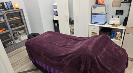 Cozy massage room at Harmonious Bliss Medical Massage & Life Coaching, Nocatee, Florida, US.