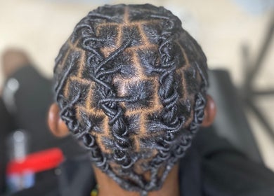 Beautifully styled locs at Locs by Shawna, Montego Bay, St. James Parish, JM showcasing expert craftsmanship.