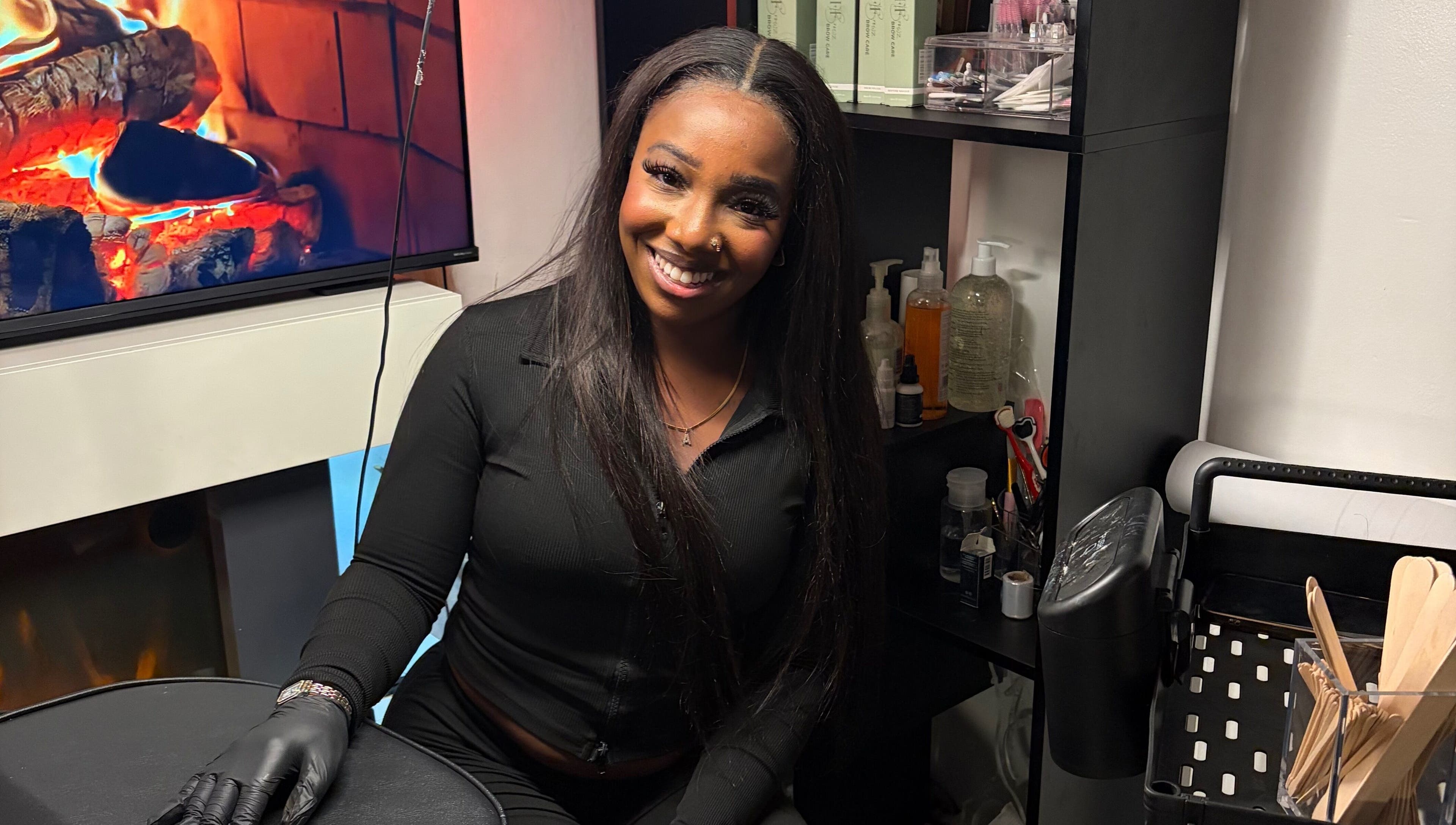 Friendly staff at Brow Capital in London, England, GB, ready to assist clients at the beauty and wellness venue.