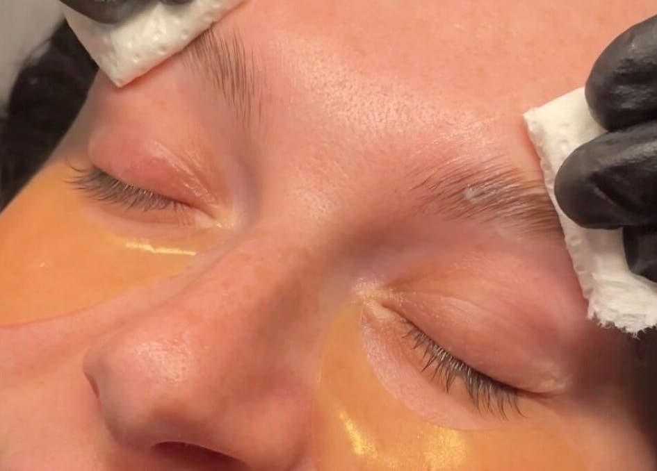Eyebrow treatment at Brow Capital, London, England, GB enhances natural beauty with expert care and precision.