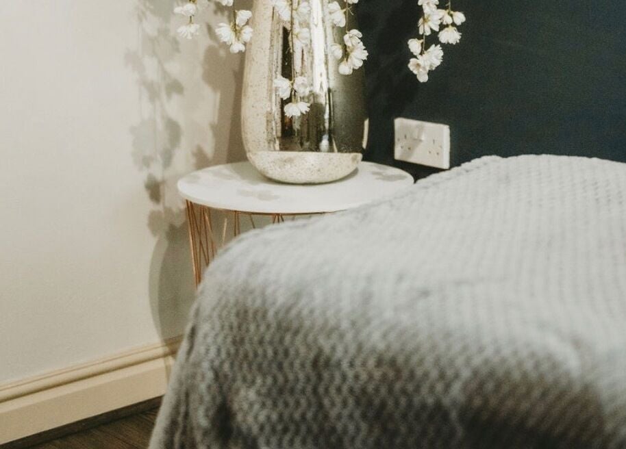 Cozy treatment room at Bethan Sian, Malton with elegant decor and soft lighting in Malton, England, GB.