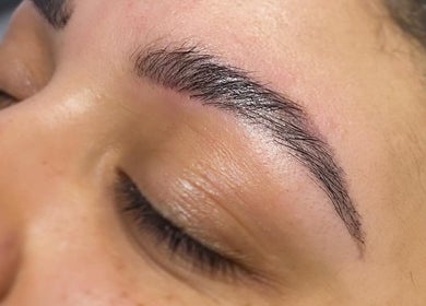 Well-groomed eyebrows at Sunshine Aesthetics in Roseville, Minnesota, US.