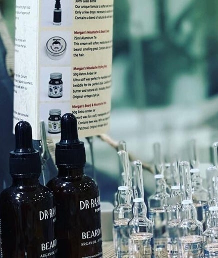 Beard care products at Maqas Trabzon by Jazz, Sharjah, دبي, AE, featuring Dr. Rashel and ampoules.