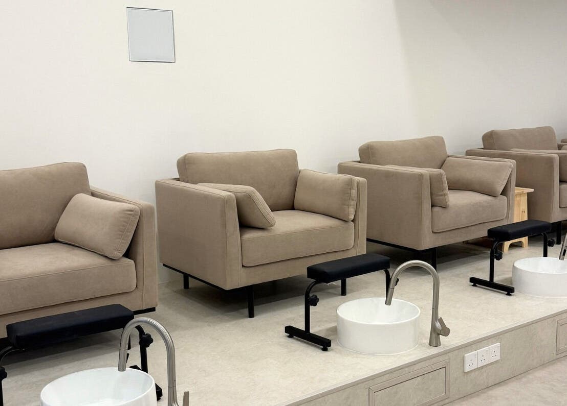 Luxurious pedicure chairs at Kaia Experience G Village, Kuala Lumpur, Wilayah Persekutuan Kuala Lumpur, MY.