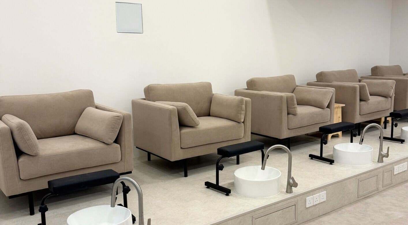 Luxurious pedicure chairs at Kaia Experience G Village, Kuala Lumpur, Wilayah Persekutuan Kuala Lumpur, MY.