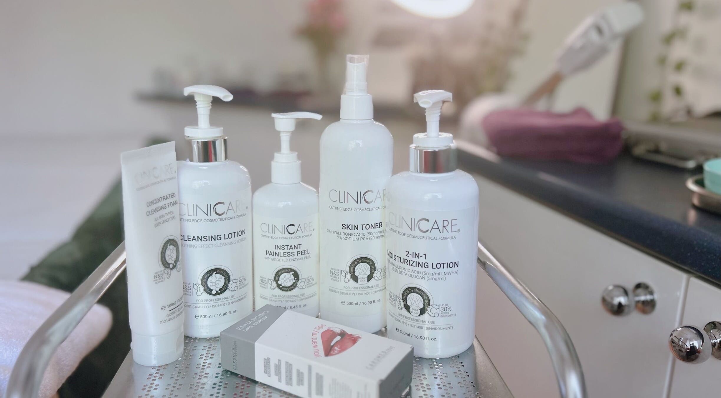 Premium skincare products displayed at Relax Beauty, Shirley, England, GB for ultimate wellness experience.