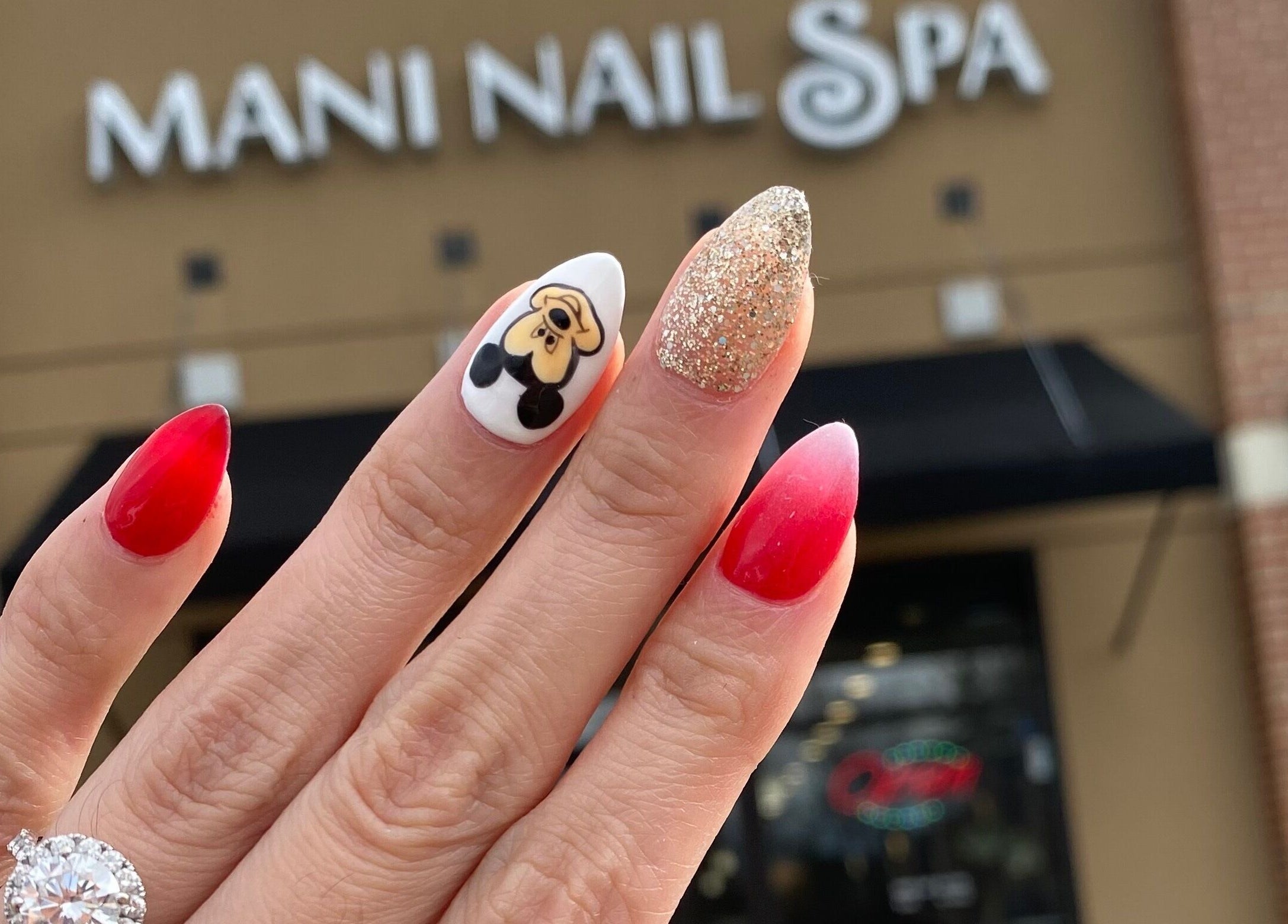 Exquisite nail art showcased at Mani Nails & Spa, Bethel Park, Pennsylvania, US.