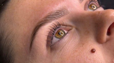 Close-up of well-groomed eyebrows at Brow House Syd, Hassall Grove, New South Wales, AU.