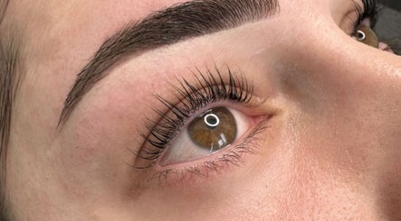 Close-up of perfectly shaped eyebrows at Brow House Syd, Hassall Grove, New South Wales, AU.