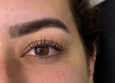 Perfectly shaped eyebrow and lashes at Brow House Syd, Hassall Grove, New South Wales, AU.