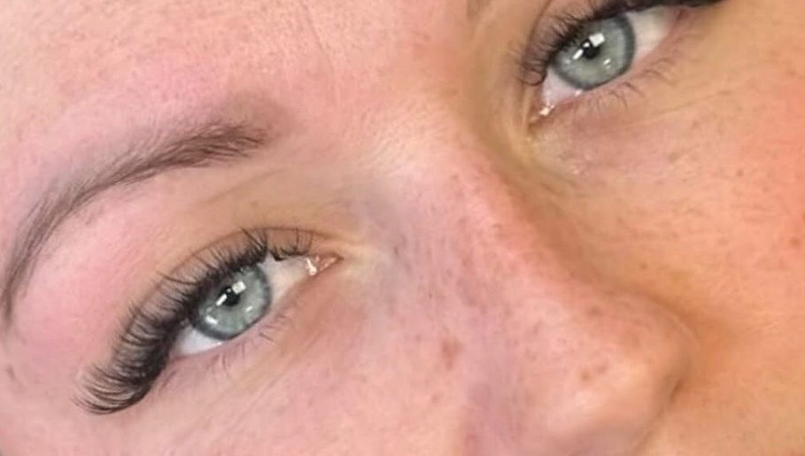 Close-up of elegant lash extensions at Untamed Beauty By Terri, Consett, England, GB.