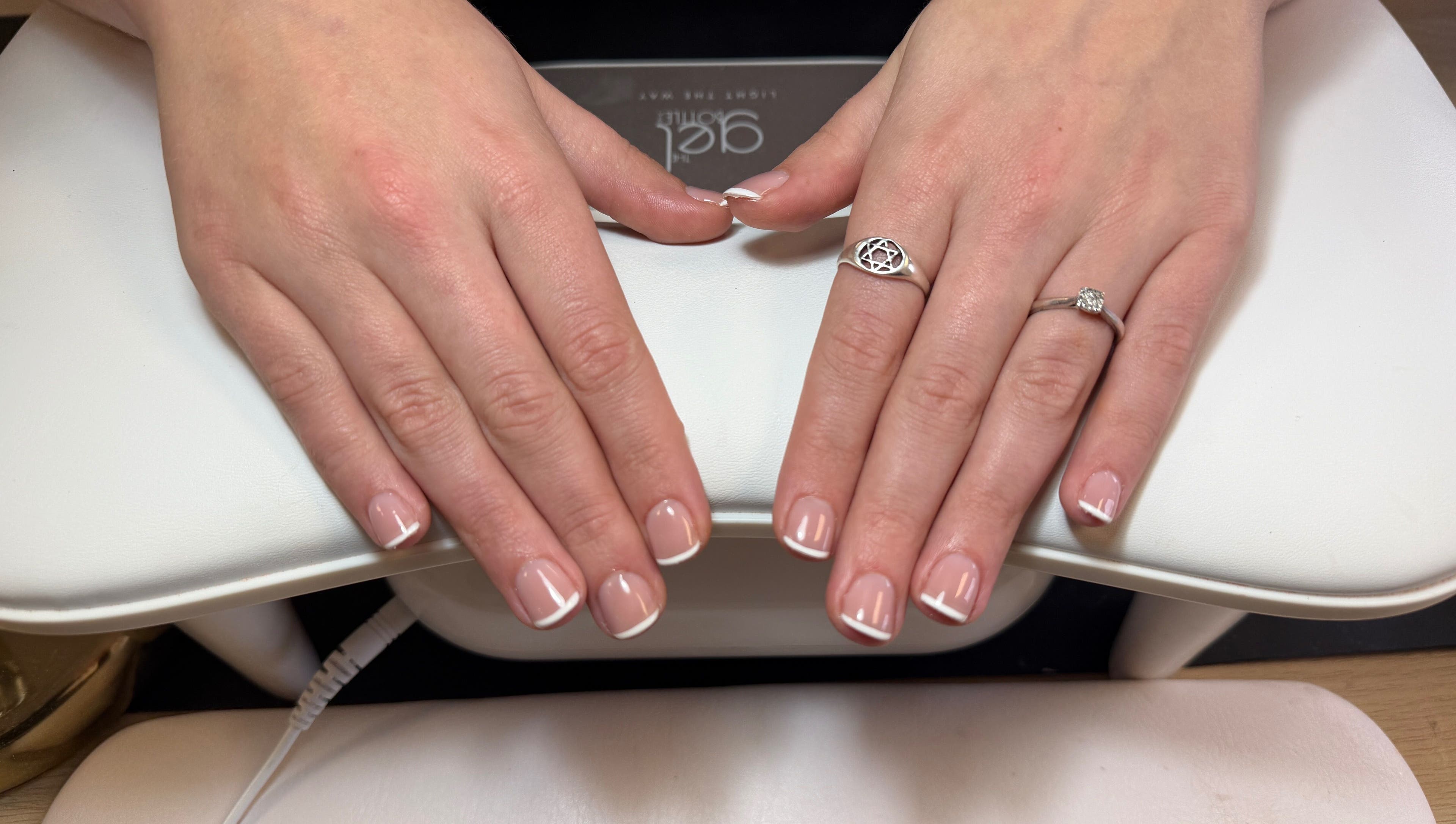 French manicured hands at Untamed Beauty By Terri in Consett, England, GB.