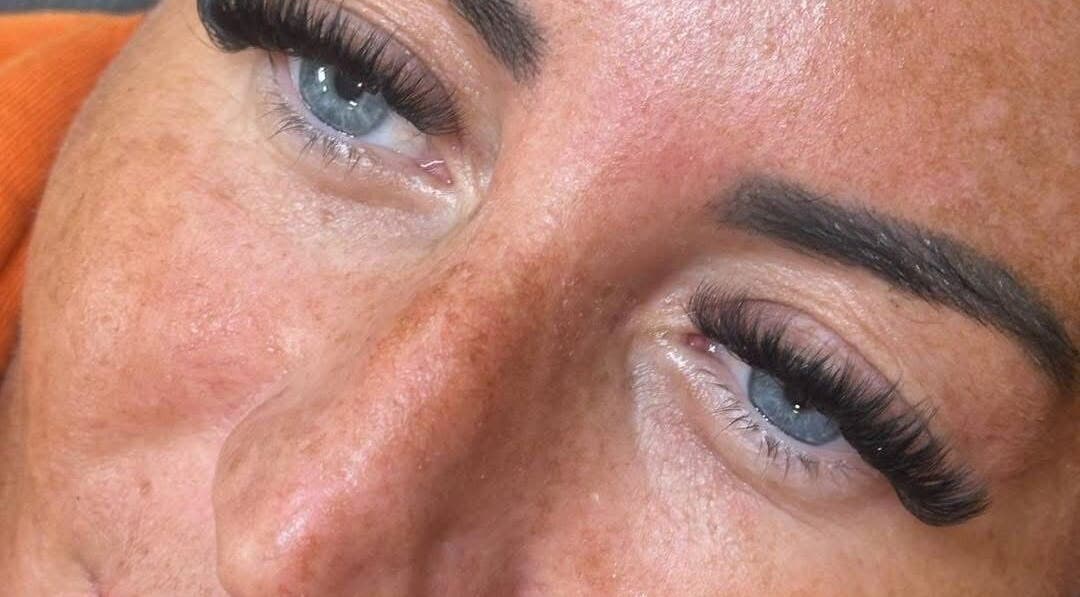 Close-up of enhanced eyelashes at Untamed Beauty By Terri, Consett, England, GB.