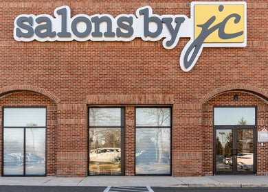 Xo Beauty storefront with brick exterior in North Wales, Pennsylvania, US.