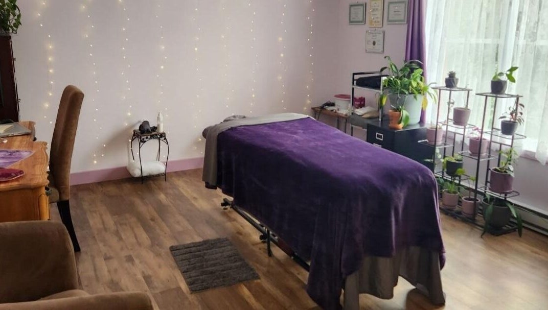 Salle de massage calme à Massothérapie - Sarah Lemay/Nathalie Bérard, Sherbrooke, Québec, CA.