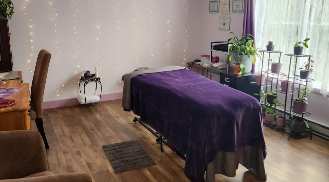 Salle de massage calme à Massothérapie - Sarah Lemay/Nathalie Bérard, Sherbrooke, Québec, CA.