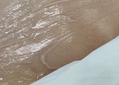 Close-up of a skincare mask at KN The Brow and Laser Lab, Ossett, England, GB.