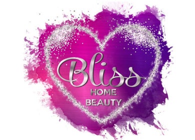 Bliss Home Beauty logo with a sparkling heart design in Buntingford, England, GB.