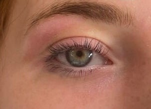 Close-up of a styled eye with elegant lashes at Bliss Home Beauty, Buntingford, England, GB.