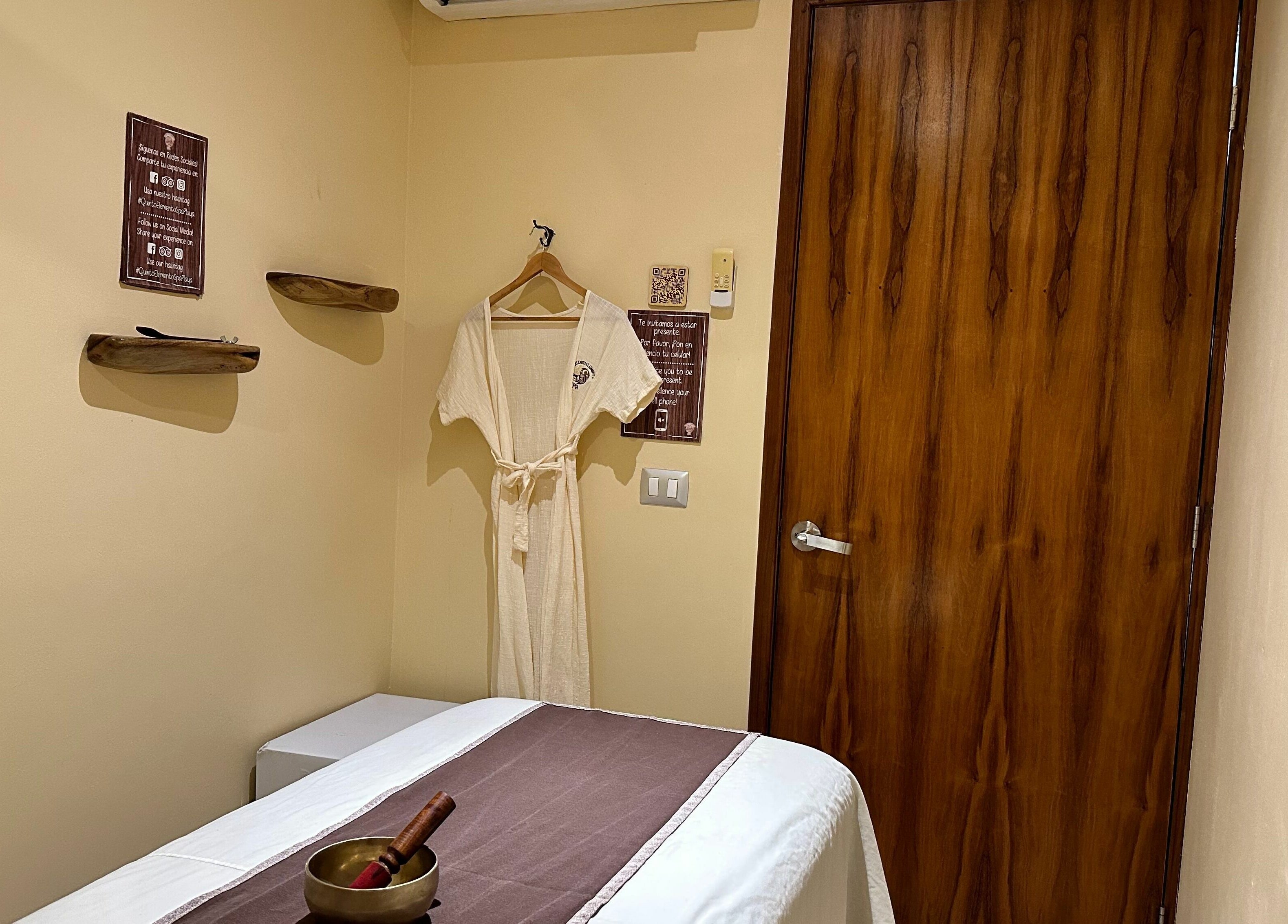 Sala de tratamiento en Quinto Elemento Spa - Playa del Carmen, ubicada en Playa Del Carmen, Quintana Roo, MX.