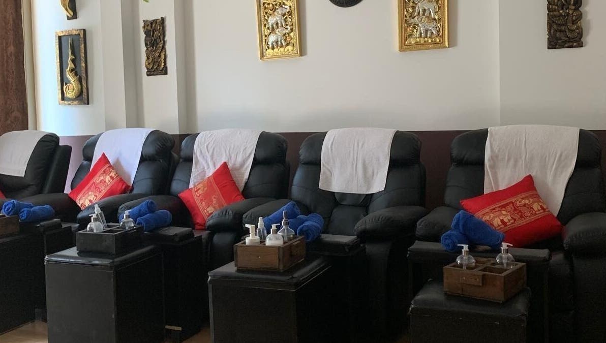 Luxurious massage chairs at Thai Massage Center AYIA NAPA, Ayia Napa, Famagusta, CY, for ultimate relaxation.