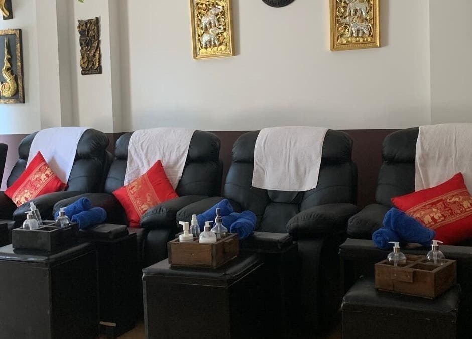 Luxurious massage chairs at Thai Massage Center AYIA NAPA, Ayia Napa, Famagusta, CY, for ultimate relaxation.
