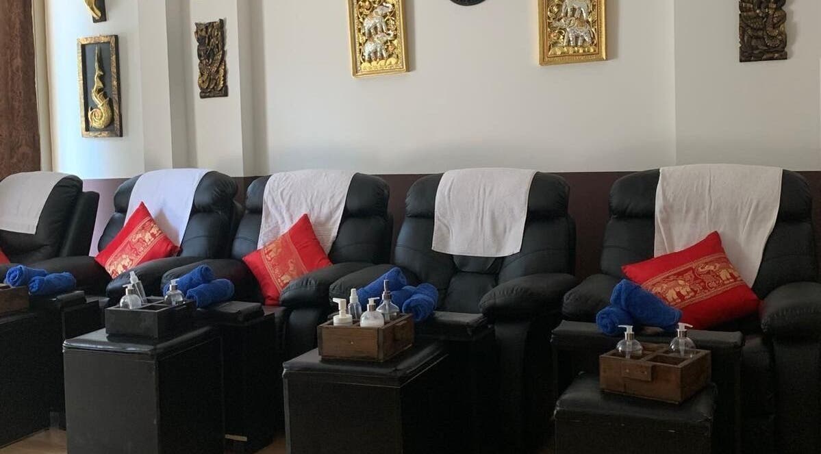 Luxurious massage chairs at Thai Massage Center AYIA NAPA, Ayia Napa, Famagusta, CY, for ultimate relaxation.