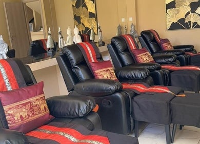 Luxurious reclining chairs at Thai Massage Center LARNACA, Larnaca, Larnaca, CY, offering relaxation.